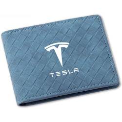 VENBER Auto Führerschein Tasche geldbörse, für Tesla Karte Tasche Portemonnaie EC-Karten Brieftasche Führerschein Tasche,E von VENBER