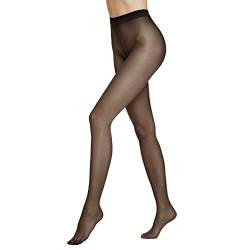 VENEZIANA NUOVA Glow20 Strumpfhosen Damen 20 DEN, Matt, Verstärkte Strumpfhose reißfest, Feinstrumpfhose, Ohne den verdickten Höschenteil, Made in Italy: Schwarz, Größe M von VENEZIANA NUOVA