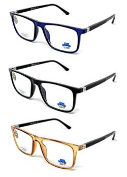 Blaulichtfilter lesebrille anti blaulicht. Computerbrille TRIPLE TR90 ULTRALEICHT Professional Für herren damen gamer brille venice (+3,00, Pack 3) von VENICE EYEWEAR OCCHIALI