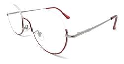 lesebrillen für herren damen Venice TREND LENNON Modernes Vintage Exklusiv +1,0 +1,5 +2,0 +2,5, 3,0,+3,5 (Rot, 1.00) von VENICE EYEWEAR OCCHIALI