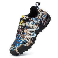 VENROXX Traillaufschuhe Herren Trailrunning Schuhe Wanderschuhe Atmungsaktiv Leicht Laufschuhe Sportschuhe rutschfeste Outdoor Trekkingschuhe, Mehrfarbig, 39 von VENROXX