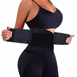 VENUZOR Taille Trainer Gürtel für Frauen – Taillenmieder Trimmer – Abnehmen Body Shaper Gürtel, Sport Girdle Gürtel (bis graduiert), Damen, Schwarz, XX-Large (39.4"-43.4" Waist) von VENUZOR