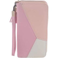 VENYAA Neue Pu Frauen Brieftasche Beste Design Grosse Kapazitaet Mode Brieftasche Weibliche Maedchen Handy Tasche Geldbörse Karten Halter Lange Kupplung Geldbörse Rosa von VENYAA