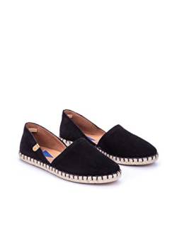 VERBENAS Espadrilles Carmen Serraje Negro - Größe: 36 von VERBENAS