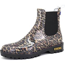VERBENAS Rain Boots Gaudi Brillo Print Animal Leopardo-negro - Größe: 37 von VERBENAS
