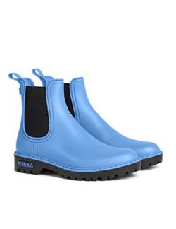 VERBENAS Rain Boots Gaudi Mate Cielo-negro - Größe: 39 von VERBENAS