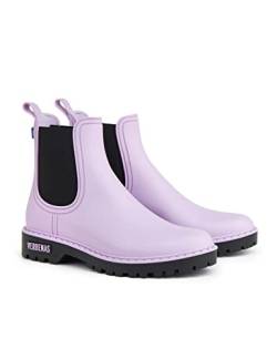 VERBENAS Rain Boots Gaudi Mate Lavanda-negro - Größe: 37 von VERBENAS