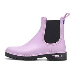 VERBENAS Rain Boots Gaudi Mate Lavanda-negro - Größe: 40 von VERBENAS