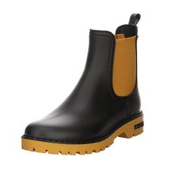 VERBENAS Rain Boots Gaudi Mate Negro-ocre - Größe: 37 von VERBENAS