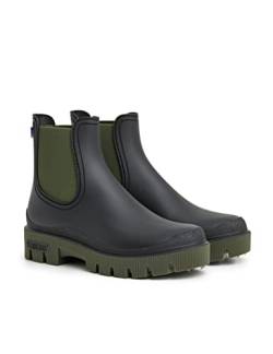 VERBENAS Rain Boots Mae Mate Negro-kaki - Größe: 36 von VERBENAS