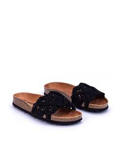 VERBENAS Sandalen Raga Knots Negro - Größe: 36 von VERBENAS