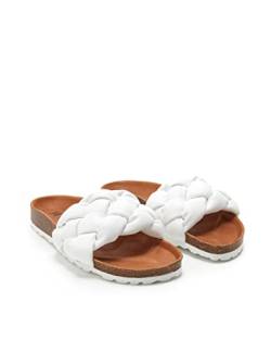 VERBENAS Sandalen Rai Trenza Soft Blanco - Größe: 37 von VERBENAS