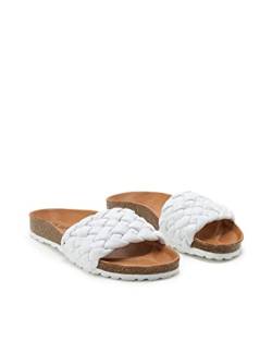 VERBENAS Sandalen Rica Trenza Soft Blanco - Größe: 38 von VERBENAS