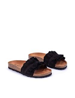 VERBENAS Sandalen Rocio Volante Negro - Größe: 38 von VERBENAS