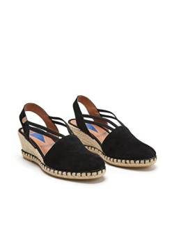 VERBENAS Wedges Maika Serraje Negro - Größe: 37 von VERBENAS