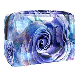 Aquarell-Blume Kosmetiktasche Portable Kosmetiktaschen für Frauen Mädchen von VERED