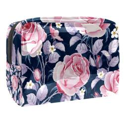 Aquarell Rose Blumen Schminkpinsel Beauty Bag Organizer Kosmetiktasche von VERED