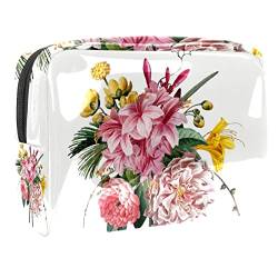 Blume Floral Frühling Schminktasche Tragbare Reisetasche für Kosmetika von VERED