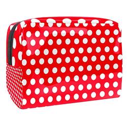 Dots Muster Reise-Kosmetik-Organizer Kosmetik-Make-up-Etui für die Frau von VERED