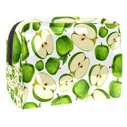 Grüne Frucht Geschnittene Blätter Schminkpinsel Beauty Bag Organizer Kosmetiktasche von VERED