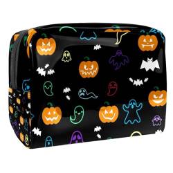 Halloween Feiertag Kürbisse Kosmetiktasche Portable Pouch Kulturbeutel Zubehör Organizer von VERED