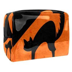 Halloween Katze Kosmetiktasche Reisekosmetiktasche Schminktasche für Damen von VERED