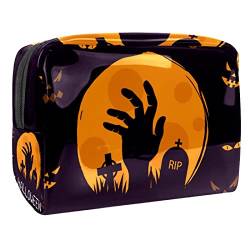 Halloween Schminktasche Tragbare Reisetasche für Kosmetika von VERED