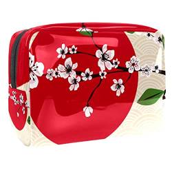 Japanische Blumen Kirsche Blumen Schminkpinsel Beauty Bag Organizer Kosmetiktasche von VERED