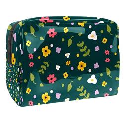 Niedliche kleine Florale Blumen Schminkpinsel Beauty Bag Organizer Kosmetiktasche von VERED