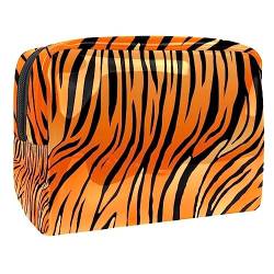 Tier Tigerfell Kosmetiktasche Portable Kosmetiktaschen für Frauen Mädchen von VERED