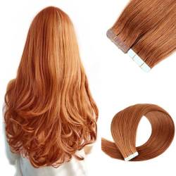 Tape-in-haarverlängerung, Echthaar Für Frauen, 20 Stück/30 G/40 G/50 G, Remy-echthaar-tape-in-extensions, Pflegeleicht von VERMIS