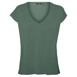 VERO MODA CURVE Damen VMFILLI SS V-Neck Tee GA Curve Top, Laurel Wreath, X-Large von VERO MODA CURVE