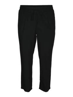 VERO MODA CURVE Damen VMJESMILO Ankle Pants WVN GA NOOS CUR Hose, Black, 36 von VERO MODA CURVE