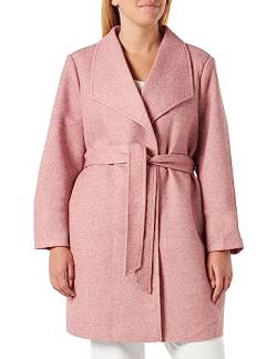 VERO MODA CURVE Damen VMVERODONAVIVIAN Coat GA Curve Mantel, Nostalgia Rose/Detail:Melange, 44 von VERO MODA CURVE