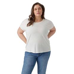 VERO MODA CURVE Damen Vmaya Plain Top Ga Noos Curve T Shirt, Snow White, S Große Größen EU von VERO MODA CURVE