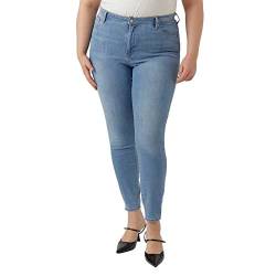 VERO MODA CURVE Damen Vmphia Hr Sk Lt Bl Cur Noos Jeanshose, Light Blue Denim, 50W / 32L EU von VERO MODA CURVE