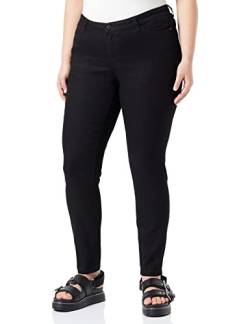 VERO MODA CURVE Damen Vmrudy Slim Blk Jegging Curve Noos Jeanshose, Schwarz, 44W / 32L EU von VERO MODA CURVE