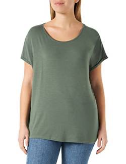 VERO MODA CURVE Damen Vmaya Plain Top Ga Noos Curve T Shirt, Laurel Wreath, S Große Größen EU von VERO MODA