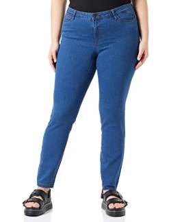 VERO MODA CURVE Damen Vmrudy Slim Blue Jegging Curve Noos Jeanshose, Medium Blue Denim, 44W / 32L EU von VERO MODA