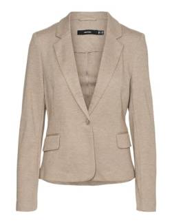 VERO MODA Damen Blazer 10154123 Silver Mink 40 von VERO MODA