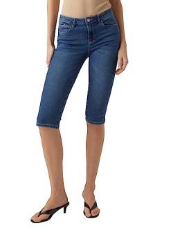 VERO MODA Damen Capri 3/4 Denim Jeans Shorts Kurze Stretch Bermuda Hose Knielang Slim Fit VMJUNE von VERO MODA