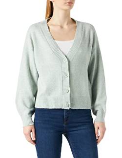 VERO MODA Damen Cardigan Sweater Vmdoffy Ls V-neck Button Cardigan Ganoos, Jadeite, L von VERO MODA