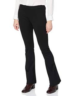 VERO MODA Damen Flared Leggings Bootcut Stoff Hose Normal Waist Wide Leg Pants VMKAMMA, Farben:Schwarz-2, Größe:XXS / 32L, Z-Länge:L32 von VERO MODA