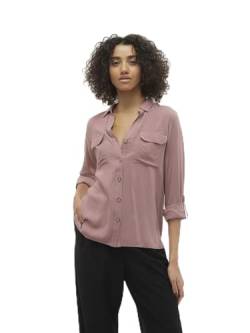 VERO MODA Damen Hemd Vmbumpy L/S Shirt New Wvn Ga Noos Nostalgia Rose M von VERO MODA