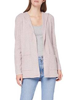 VERO MODA Damen Kapuzen-Strickjacke Cardigan VMDoffy 10235948 Woodrose Mel M von VERO MODA