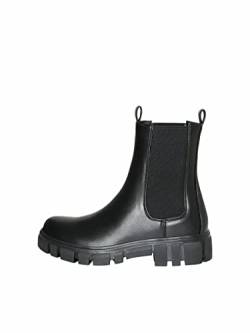 VERO MODA Damen Schuhe Chelsea-Boots Stiefelette VMSiwie 10238945 black plain 40 von VERO MODA