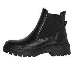 VERO MODA Damen Schuhe Chelsea-Boots VMBoat mit dicker Sohle 10276065 black 36 von VERO MODA