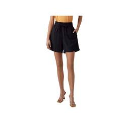 VERO MODA Damen Sommer Shorts Legere Kurze Stoffhose Leichte Casual Chino Pants VMCARMEN, Farben:Schwarz-2, Größe:XL von VERO MODA