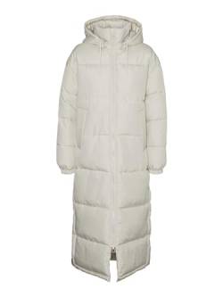 VERO MODA Damen Steppmantel VMklea Long Coat 10293012 Oatmeal S von VERO MODA