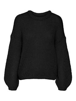 VERO MODA Damen VMADA LS O-Neck GA NOOS Pullover, Black, M von VERO MODA